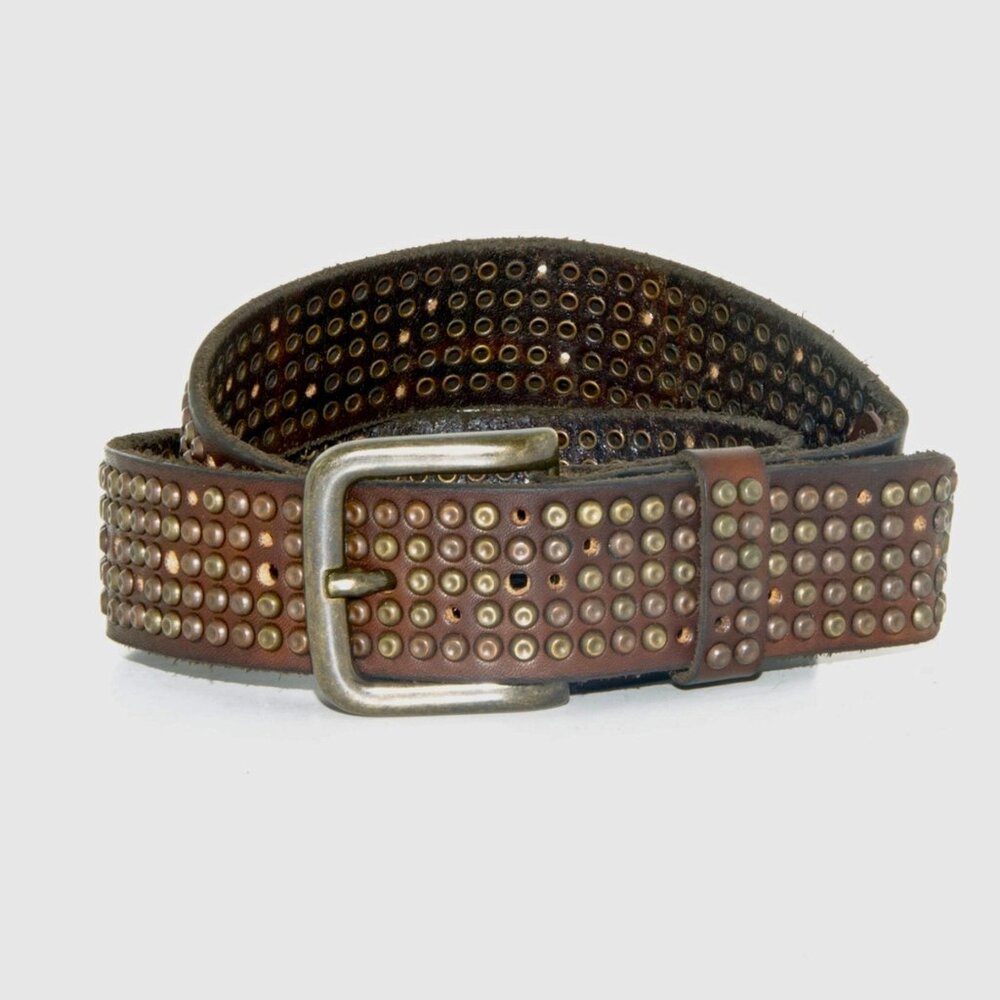 Will Leather Goods Studded Leather Belt